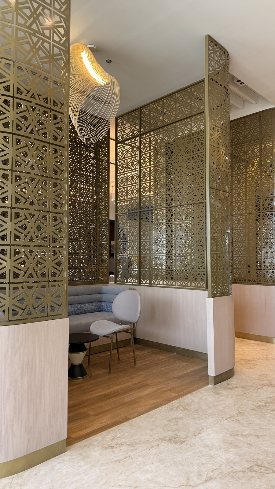 Brass screen detail